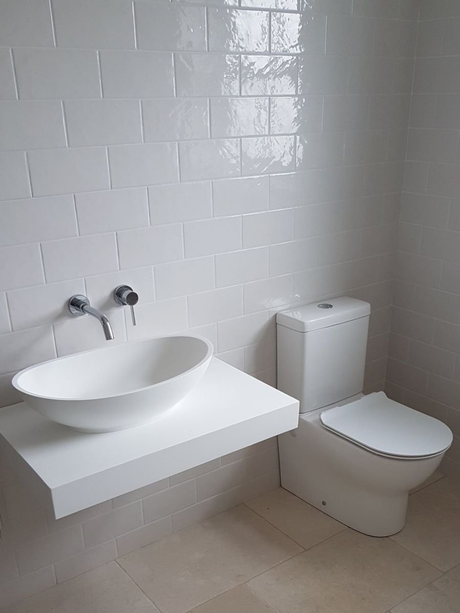 Finished cloakroom bathroom install
